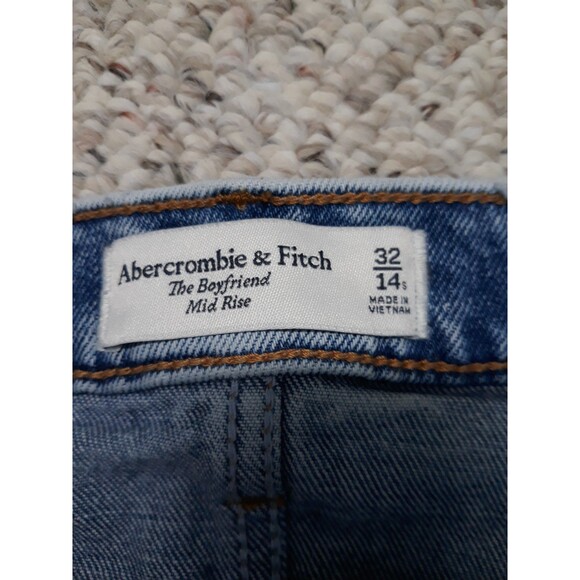 Abercrombie & Fitch 90s Y2K The Boyfriend Mid-Rise Vintage Distressed 32 - Picture 5 of 7
